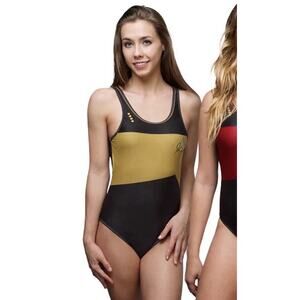Star Trek Starfleet uniform one-piece swimsuit Large